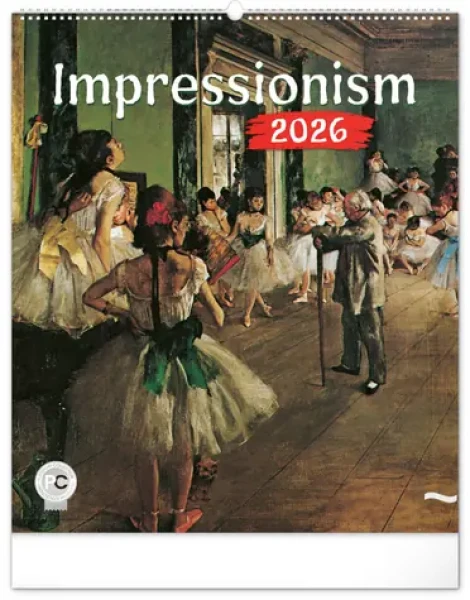 NOTIQUE Nástěnný kalendář Impresionismus 2026 / 48 x 56 cm (PGN-35187-L)