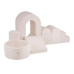 PLUSH NEST PLUSH NEST Hrací hrad s bazénem a 150 míčky Krémový beránek