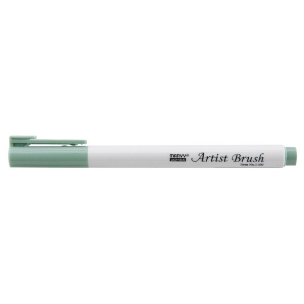 MARVY Artist Brush 1100-32 fix štětcový hrot – barvy vodní báze brush pen na papír lettering kaligrafie rozmývatelný mísitelný acid free netoxický