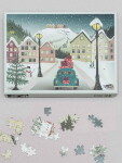 ViSSEVASSE Puzzle Let it Snow 1000 dílků, modrá barva, papír
