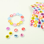 Plastové korálky bílé, 500ks