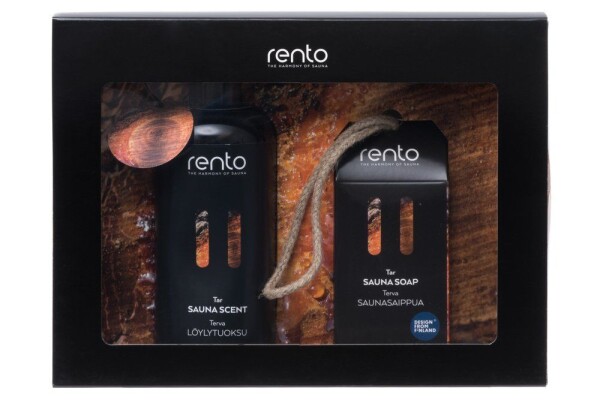 Dárkový set Aroma do sauny a mýdlo po saunování Rento - Terva
