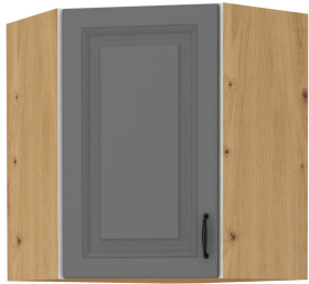 Horní rohová skříňka Stilo 60x60 GN-72 1F (45°) Barva korpusu: Dub artisan, Barva dvířek: Dust Grey