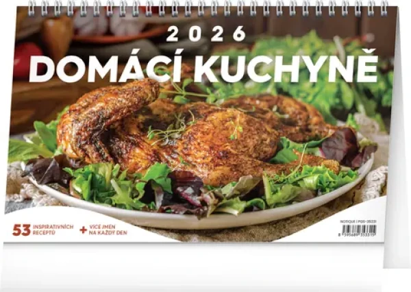NOTIQUE Stolní kalendář Domácí kuchyně 2026, 23,1 x 14,5 cm (PGS-35331)