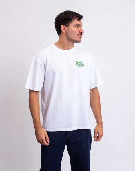 Tričko Edwin Rare Spins TS White garment washed