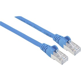 Intellinet 350815 RJ45 síťové kabely, propojovací kabely CAT 6A S/FTP 30.00 m modrá fóliové stínění, stínění pletivem, bez halogenů 1 ks