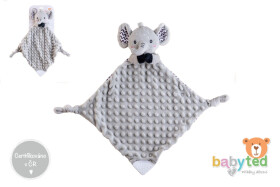 Slon usínáček kousátko/chrastítko plyš