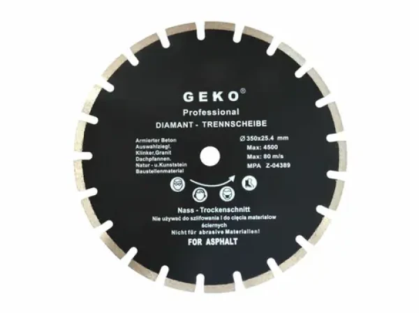 GEKO G00279 / Řezný kotouč diamantový segmentový / 350 x 10 x 25.4 mm (G00279)