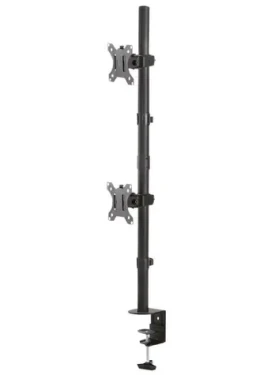 Neomounts FPMA-D550DVBLACK černá / Držák displeje na stůl / 10-32" / VESA 100x100 / nosn. 2x6kg / 2 displeje vert (FPMA-D550DVBLACK)
