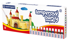 Temperové barvy 12 barev Centropen