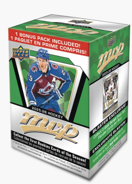 Hokejové karty NHL 2025-26 Upper Deck MVP Hockey Blaster Box