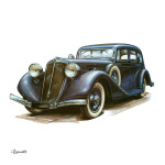 Nástěnný kalendář poznámkový 2027 Notique Classic Cars – Václav Zapadlík 2027, PLASTIC FREE, 30 x 30 cm