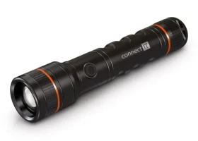 CONNECT IT GLEAM 1000R černá / LED ruční svítilna / 10W / 1000 lm / aku 2200 mAh / USB-C / IP44 / dobíjecí (CLI-9125-BK)