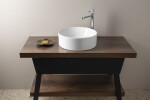 GSI - KUBE X keramické umyvadlo na desku, průměr 40cm, bílá ExtraGlaze 942611