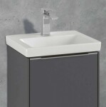 VILLEROY & BOCH - Subway 3.0 Umývátko nábytkové 45x37 cm, bez přepadu, otvor pro baterii, CeramicPlus, alpská bílá 4370FLR1