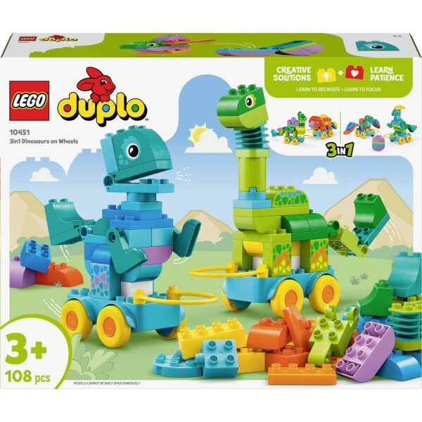 10451 LEGO® DUPLO® Dinos na kolech 3 v 1