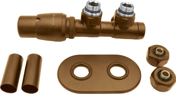 DEANTE - Matte brown ventil termostatický, pro koupelnové topení - levý; AGI_CZL1