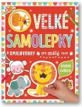 Velké samolepky omalovánky pro malé ruce Divoká zvířata Véronique Petit