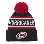 Outerstuff Dětská předškolní zimní čepice Carolina Hurricanes NHL 3rd Jersey Jacquard Cuff Pom