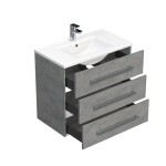 Koupelnová skříňka s umyvadlem SAT Cube Way 80x76,5x46 cm beton mat CUBE46803BEMOD CUBE46803BEMOD