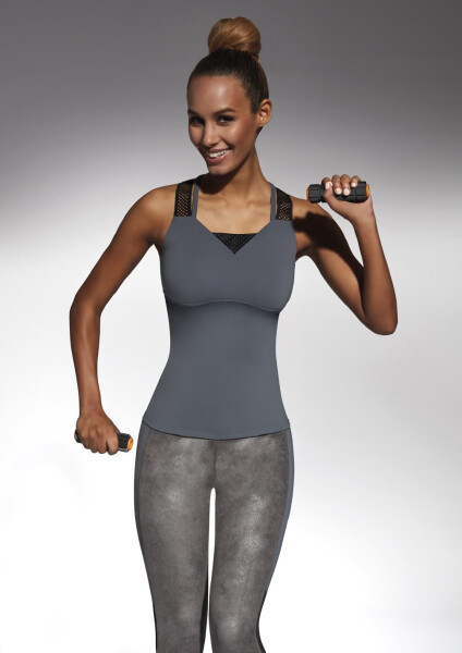 Sportovní top Flint-Top 50 - Bas Bleu černá/ecru L