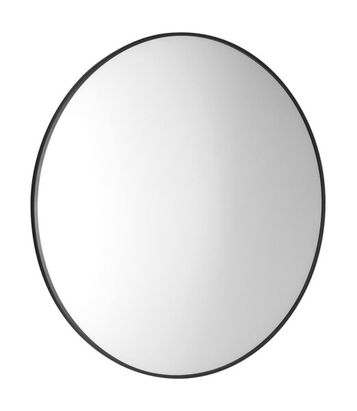 SAPHO - AROWANA kulaté zrcadlo v rámu ø 80cm, černá mat AWB080