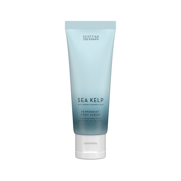 SCOTTISH FINE SOAPS Peeling na chodidla Sea Kelp Peppermint 75 ml, modrá barva, plast