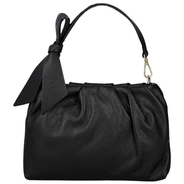 Módní dámská kožená kabelka do ruky Antini, černá