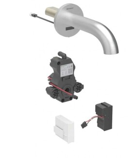 GEBERIT - Piave Elektronická umyvadlová baterie pod omítku, síťové napájení, easy to clean, kartáčovaná nerez 116.262.SN.1
