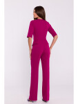 S377 Kombinéza Peplum - švestka EU L