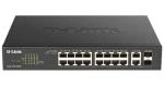 D-Link DGS-1100-18PV2 / Smart switch / 16x 10/100/1000 PoE+ / 2x SFP combo / do racku (DGS-1100-18PV2)
