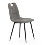 Jídelní židle, šedá, látka, DCL-V2017 GREY2
