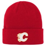 Outerstuff Dětská zimní čepice Calgary Flames NHL Cuffed Knit
