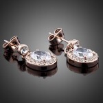 Náušnice Swarovski Elements Lorenza, Bílá/čirá