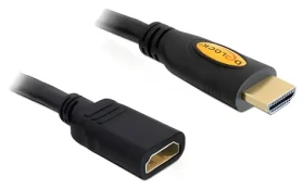 Delock HDMI 1m černá / Prodlužovací kabel / HDMI-HDMI / 4K / Ethernet (83079)