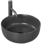 REA - Umyvadlo na desku Brenda 37x37 šedé REA-U1897