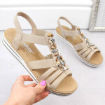 Pohodlné sandály Rieker W RKR680 beige 39