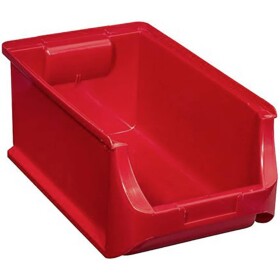 Plastový box na drobný materiál, stohovatelný Allit (š x v x h) 205 x 150 x 355 mm, červená