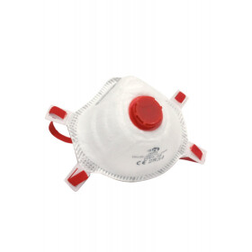 Respirátor Payper FFP3 AK003 s výdechovým ventilkem Barva: Bílá/ Červená, Velikost: U