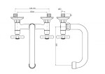 INVENA - Umyvadlová/dřezová baterie ROMA, 20cm otočný výtok typu U BC-24-00S-L