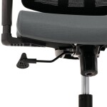 Kancelářská židle, potah šedá látka a černá síťovina MESH, houpací mech.