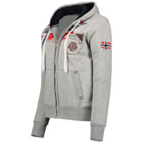 Geografické Norsko Fespote Lady 100 Distri W WU8015F/GN B-Grey7 Mikina s kapucí xxl
