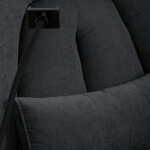 Polohovací křeslo, elektrické zabudované ovládání, šedá, látka, TV-7081 GREY2