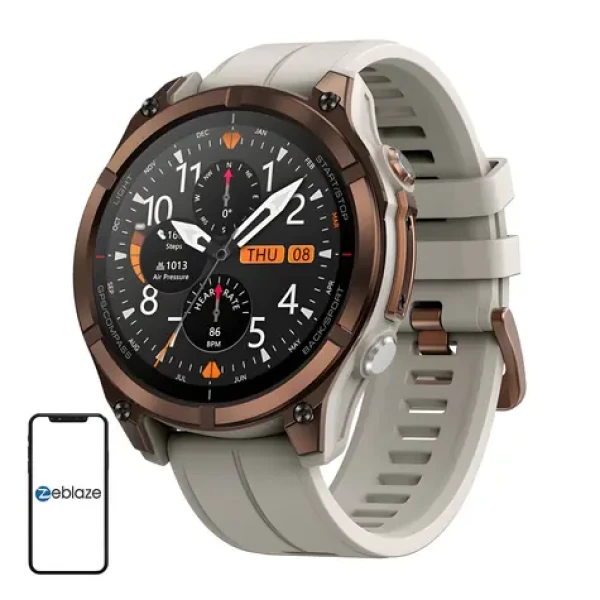 Zeblaze Stratos 4 Pro hnědá / Chytré hodinky / AMOLED / GPS / 5 ATM / Výdrž 60 dní (Stratos 4 Pro Bronze)