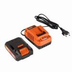 Sada nabíječka a akumulátor Powerplus 20V/2,0Ah POWDP90620