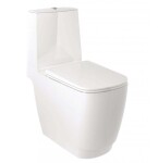 KLUDI - Resa S WC kombi mísa, spodní odpad, Rimless, Spiralflush, lesklá bílá 27WCB0243