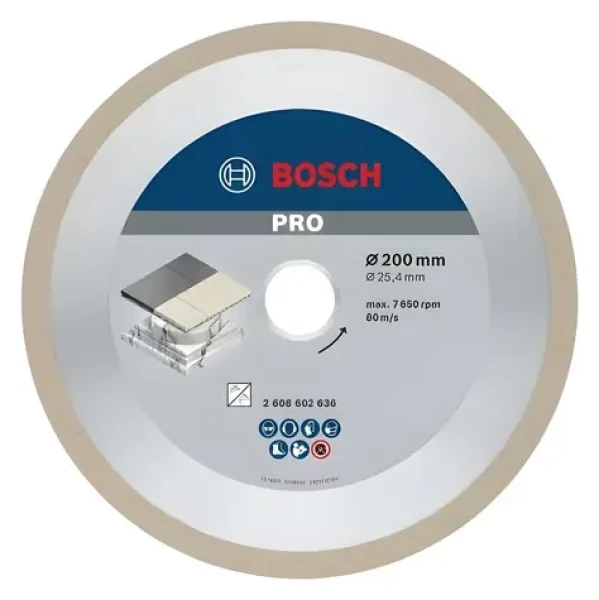 BOSCH Best for Ceramic 2608602636 / Diamantový řezný kotouč / 200x25,4 mm / keramika, dlažba, kámen (2608602636)