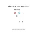 Mereo Bino, koupelnová skříňka s keramickým umyvadlem 81 cm, bílá CN661