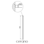 CERANO - Rozšiřovací profil pro dveře - Marino - chrom 30 mm CER-156764