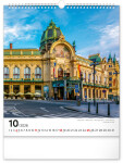 Nástěnný kalendář 2026 NOTIQUE - Praha, 30 x 34 cm